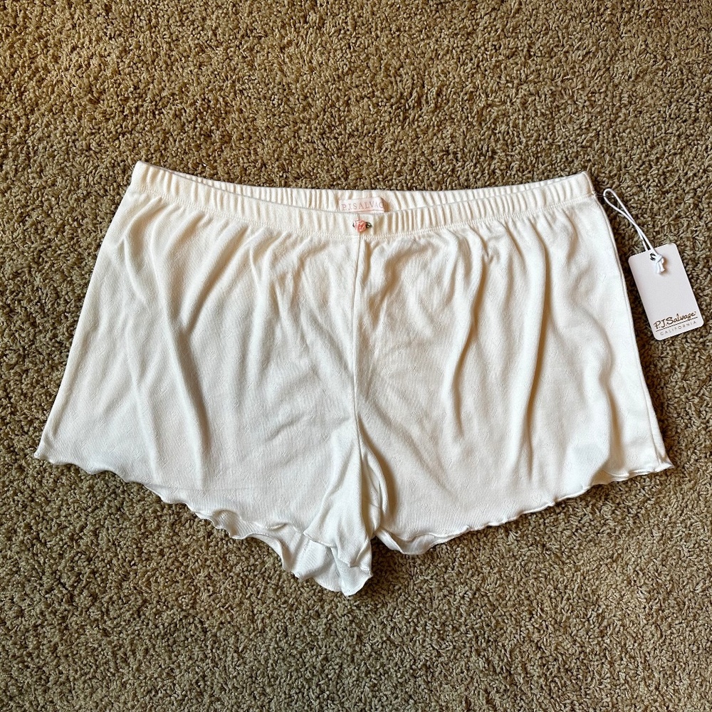 NWT PJ Salvage heart pointelle pajama shorts (Large)
